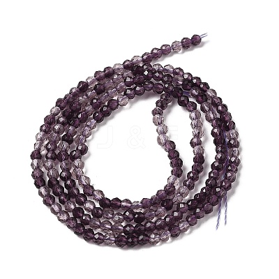 Transparent Glass Beads Strands GLAA-H027-01A-1