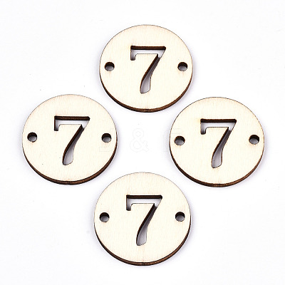 Unfinished Natural Poplar Wood Links Connectors WOOD-S045-138B-7-1