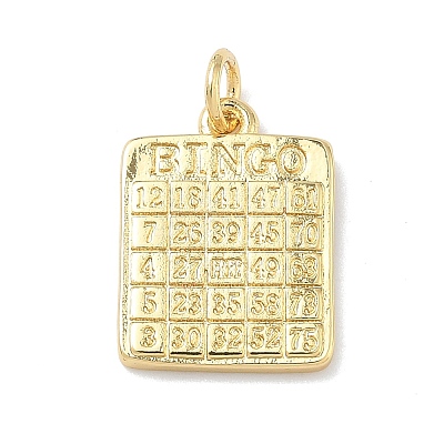 Brass Pendants KK-P349-13G-1