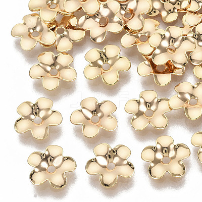 Brass Bead Caps KK-T055-002G-NF-1