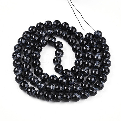 Baking Paint Glass Beads Strands DGLA-N008-10mm-10-1