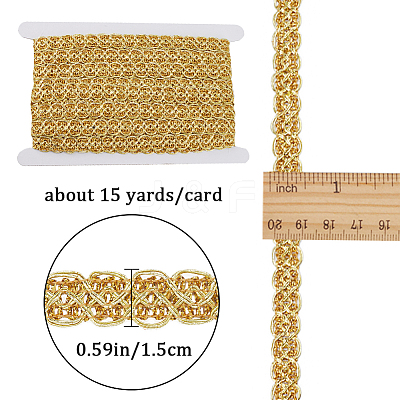 15 Yards Polyester Floral Lace Trim OCOR-GF0002-77-1