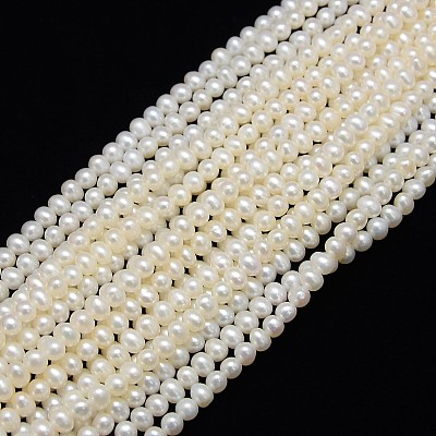 Natural Cultured Freshwater Pearl Beads Strands PEAR-L001-F-13-1