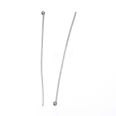Tarnish Resistant 304 Stainless Steel Ball Head Pins X-STAS-D448-027P-1