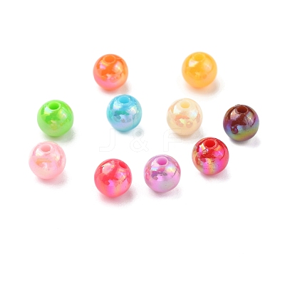 Opaque Acrylic Beads X-PL424-1