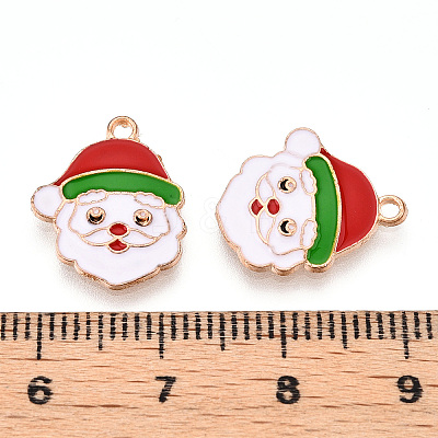 Christmas Theme Alloy Enamel Pendants ENAM-N056-403G-1