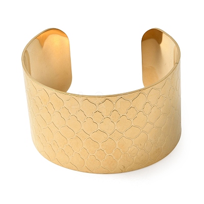316L Surgical Stainless Steel Cuff Bangles BJEW-D454-01B-G-1