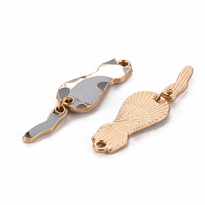 Eco-Friendly Alloy Enamel Pendants ENAM-T011-84D-NR-1