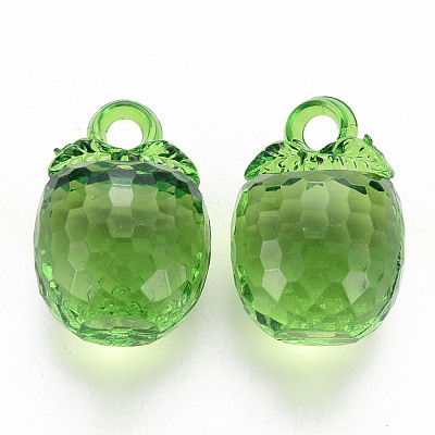 Autumn Theme Transparent Acrylic Pendants TACR-T024-04B-925-1