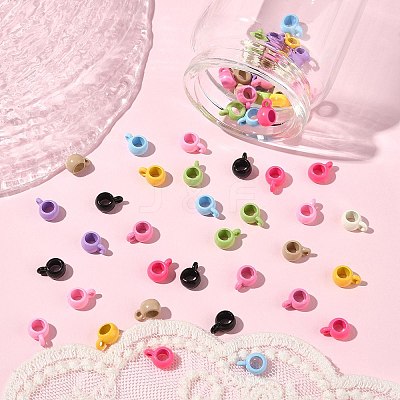 60Pcs 10 Colors Alloy Tube Bails FIND-CJ0003-37-1