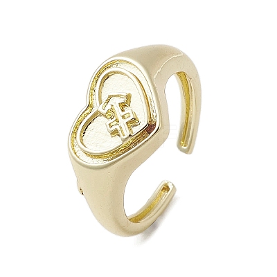 Brass Adjustable Open Rings RJEW-K257-86G-09-1