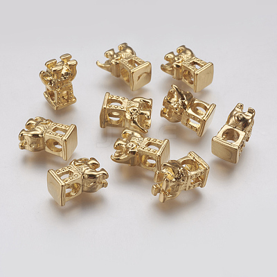 Ion Plating(IP) 304 Stainless Steel European Beads STAS-J022-040G-1