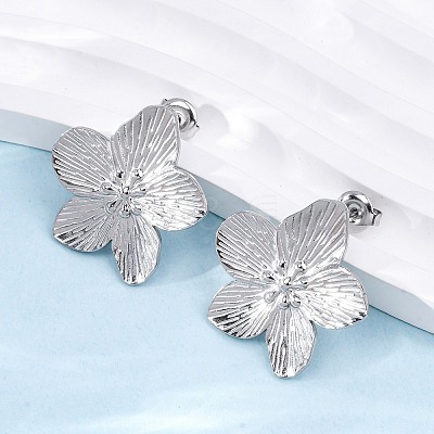 Non-Tarnish 304 Stainless Steel Stud Earrings EJEW-Z022-22P-1