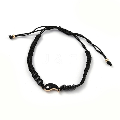 Adjustable Nylon Cord Braided Bead Bracelet EJEW-H118-01G-1