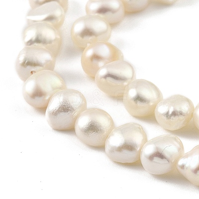 Natural Cultured Freshwater Pearl Beads Strands PEAR-A006-07B-1
