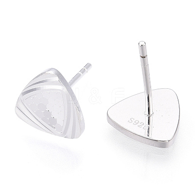925 Sterling Silver Stud Earrings STER-T004-52S-1