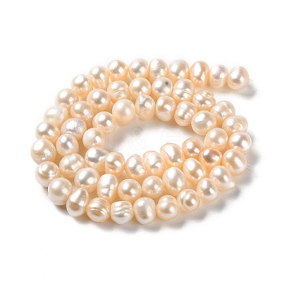 Natural Cultured Freshwater Pearl Beads Strands PEAR-E018-78-1