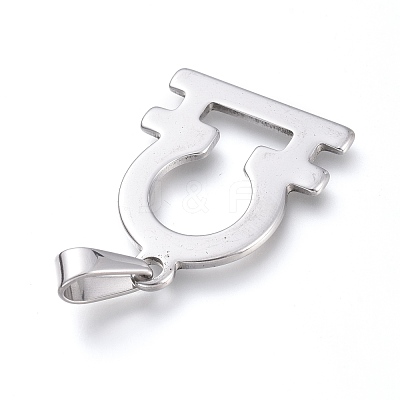 Non-Tarnish 304 Stainless Steel Pendants STAS-L210-06A-P-1