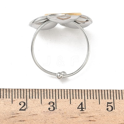 304 Stainless Steel Cuff Rings LS-RJEW-D338-03C-GP-1