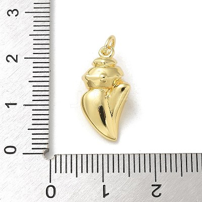 Brass Micro Pave Clear Cubic Zirconia Pendants KK-U046-02G-06-1