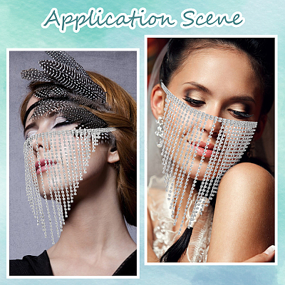Alloy Rhinestone & Polyester Head Chain AJEW-WH20072-21P-1