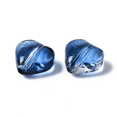 Transparent Spray Painted Glass Beads X-GGLA-S054-012A-03-1