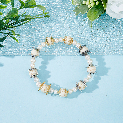 420pcs 7 styles Tibetan Style Bead Caps FIND-DC0003-93-1
