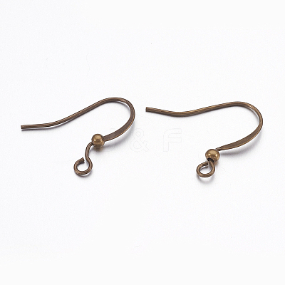 Brass Ear French Earring Hooks LS-KK-K225-11-AB-1