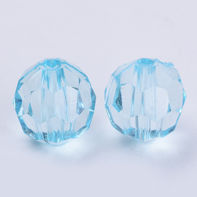 Transparent Acrylic Beads TACR-Q257-10mm-V38-1