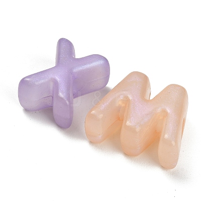 Opaque Acrylic European Beads AC-CBA5040-04-1