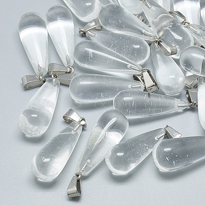 Synthetic Quartz Crystal Pendants X-G-T081-27-1