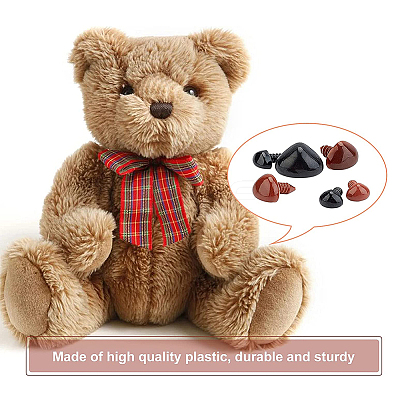 200 Sets 20 Style Triangle Plastic Safety Craft Noses FIND-FH0006-74-1
