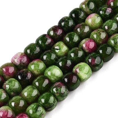 Dyed Natural White Jade Beads Strands G-T138-D22-1