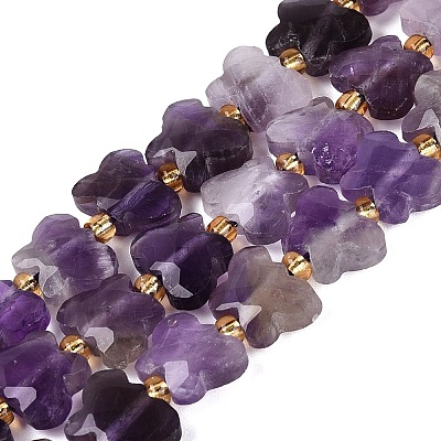 Natural Amethyst Beads Strands G-N371-10A-04-1