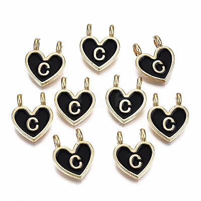 Alloy Enamel Charms X-ENAM-T012-02C-RS-1