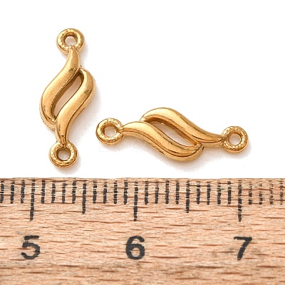 304 Stainless Steel Connector Charms STAS-N124-63G-1