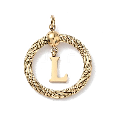 304 Stainless Steel Pendants STAS-D154-01L-G-1