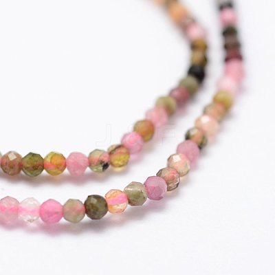 Natural Multicolor Tourmaline Beads Strands G-K185-14B-1