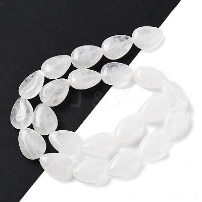 Natural Teardrop Quartz Crystal Beads Strands G-L242-15-1