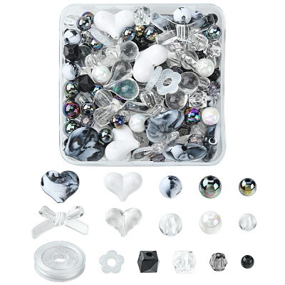 DIY Beaded Stretch Bracelet Making Kit DIY-FS0003-23-1