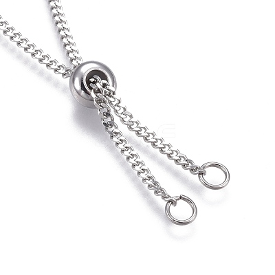 Non-Tarnish Adjustable 201 Stainless Steel Slider Necklaces X-NJEW-L156-001P-1
