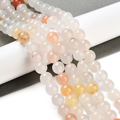 Natural Golden Silk Jade Beads Strands G-A220-A02-01-1