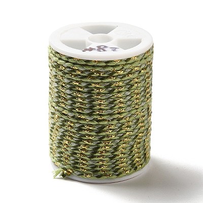4-Ply Polycotton Cord with Metallic Thread LS-OCOR-Z003-D101-1