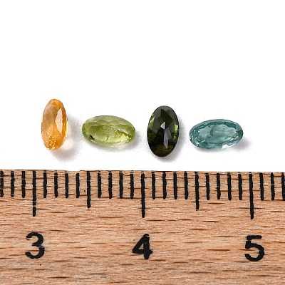 Faceted Natural Multicolor Tourmaline Cabochons G-I295-05C-11A-1