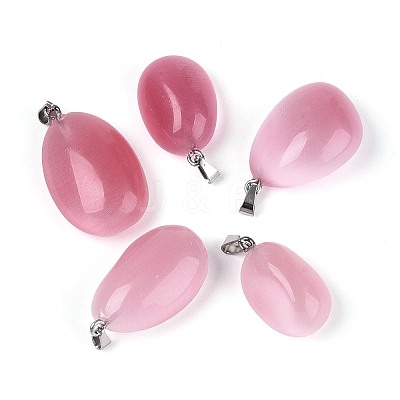Cat Eye Pendants G-N360-07P-02-1