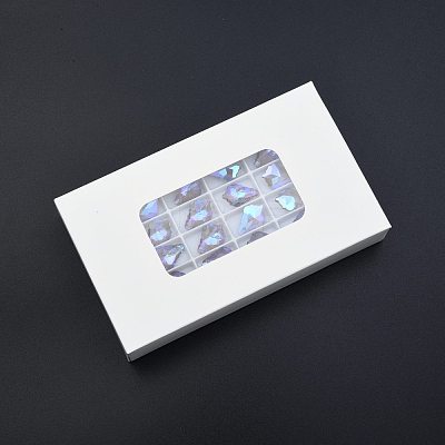 Pointed Back Electroplate Faceted Glass Pendants EGLA-N006-050B-1