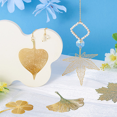 20Pcs 10 Styles Brass Filigree Big Pendants KKC-TA0001-03-1