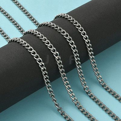 Tarnish Resistant 304 Stainless Steel Cuban Link Chains CHS-L015-12-1