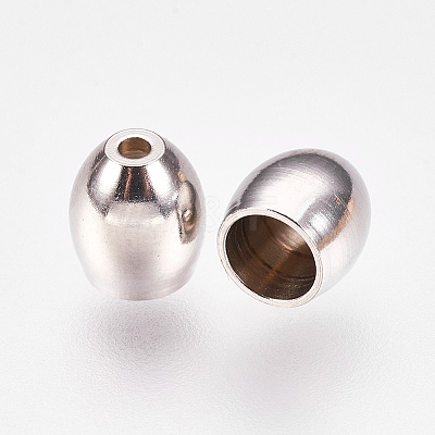 Non-Tarnish 201 Stainless Steel Cord Ends X-STAS-L205-16P-1