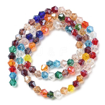 Transparent Electroplate Glass Beads Strands LS-GLAA-F029-3mm-C29-1